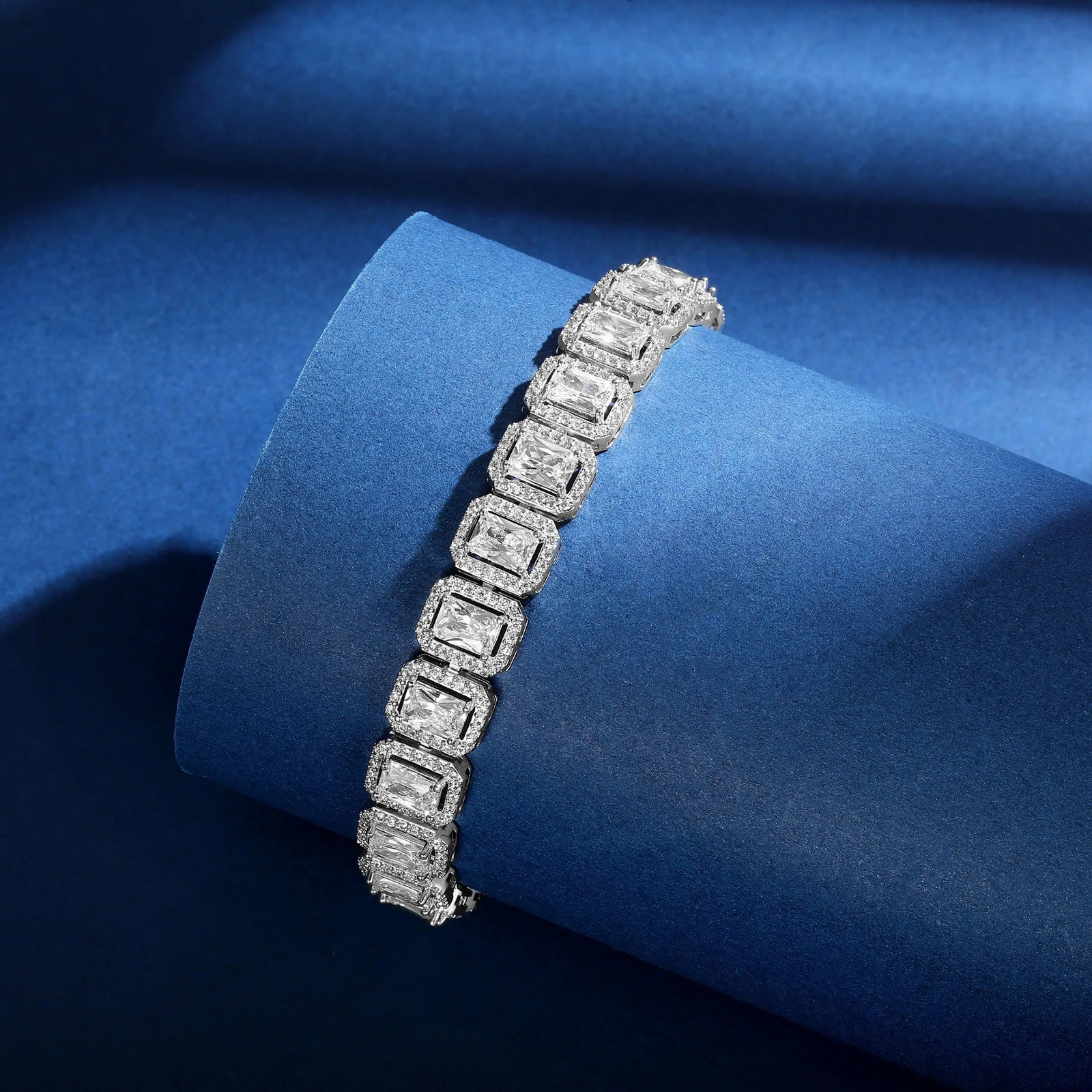 SY y Jewelry 925 Sterling Silver Bracelet 18K Gold Plated Bangle CZ Zircon Tennis Chain Bracelets For Women Fine Jewelry 260626 - view 6