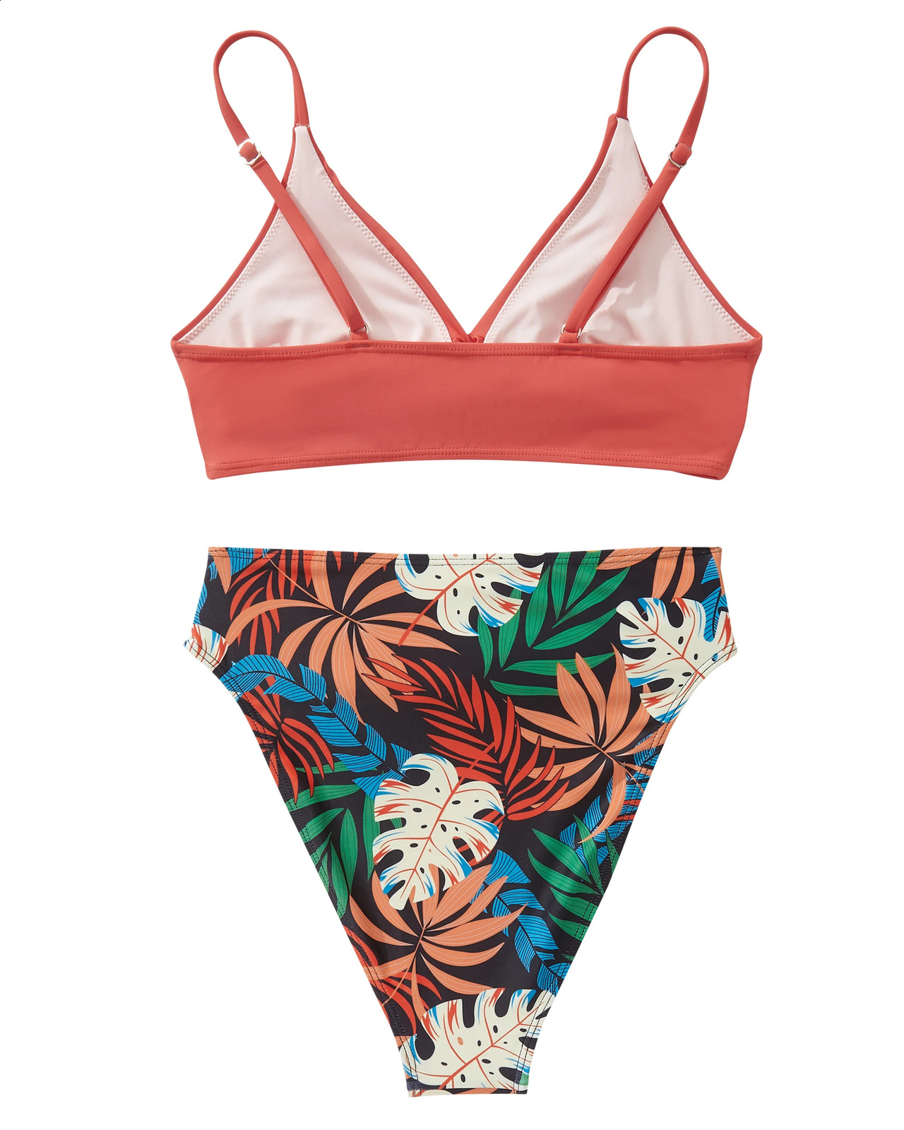 Sexy VNeck Bikini for Women Swimsuit Bikinis Solid Beach Swimwear Bathing Suits Push Up Low Waist 2 Piece Set 260625 - view 7