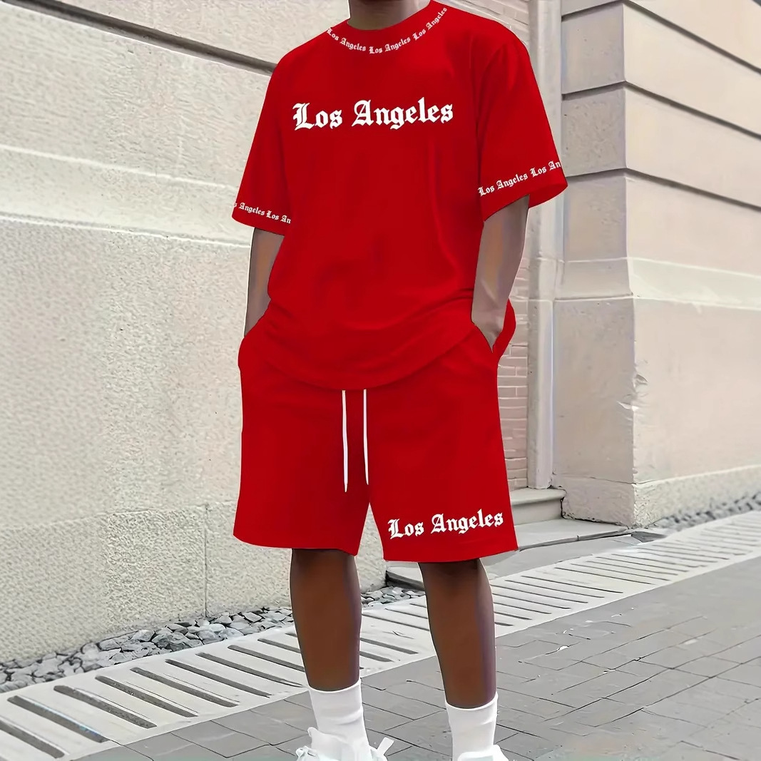 Men's Best-Selling Short-Sleeve T-Shirt With Digital Letter Print, Casual Custom-Made - view 4