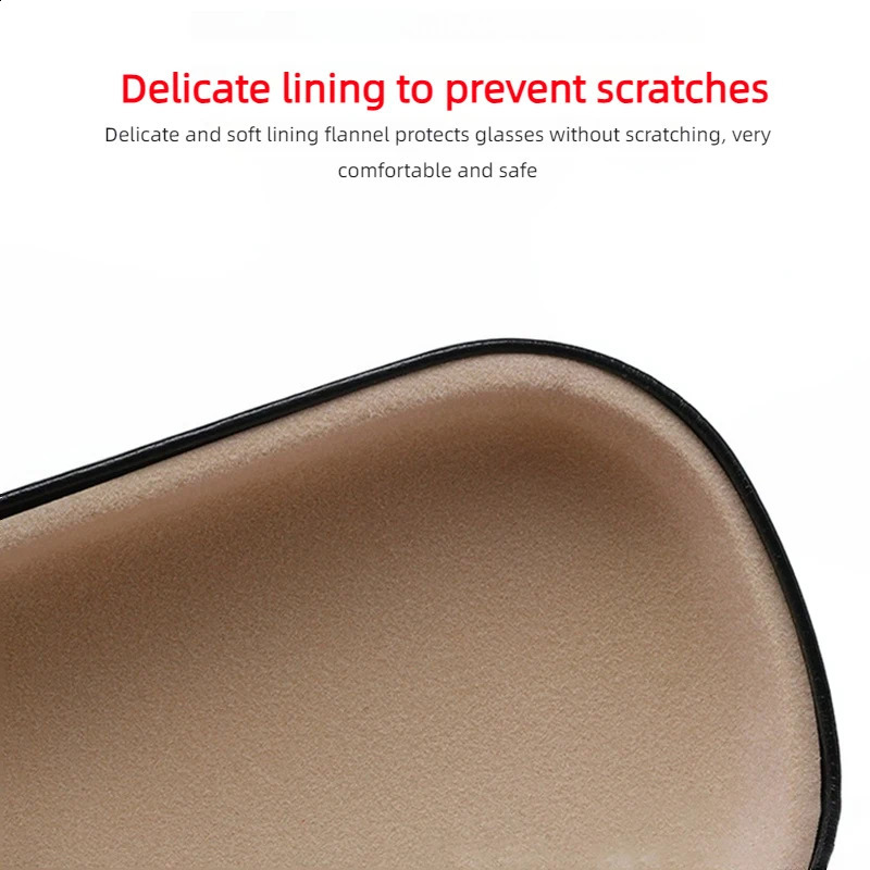 Firm Glasses Case Men Women Hard PU Leather Eyeglass Case Reading Glasses Box 260625 - view 6