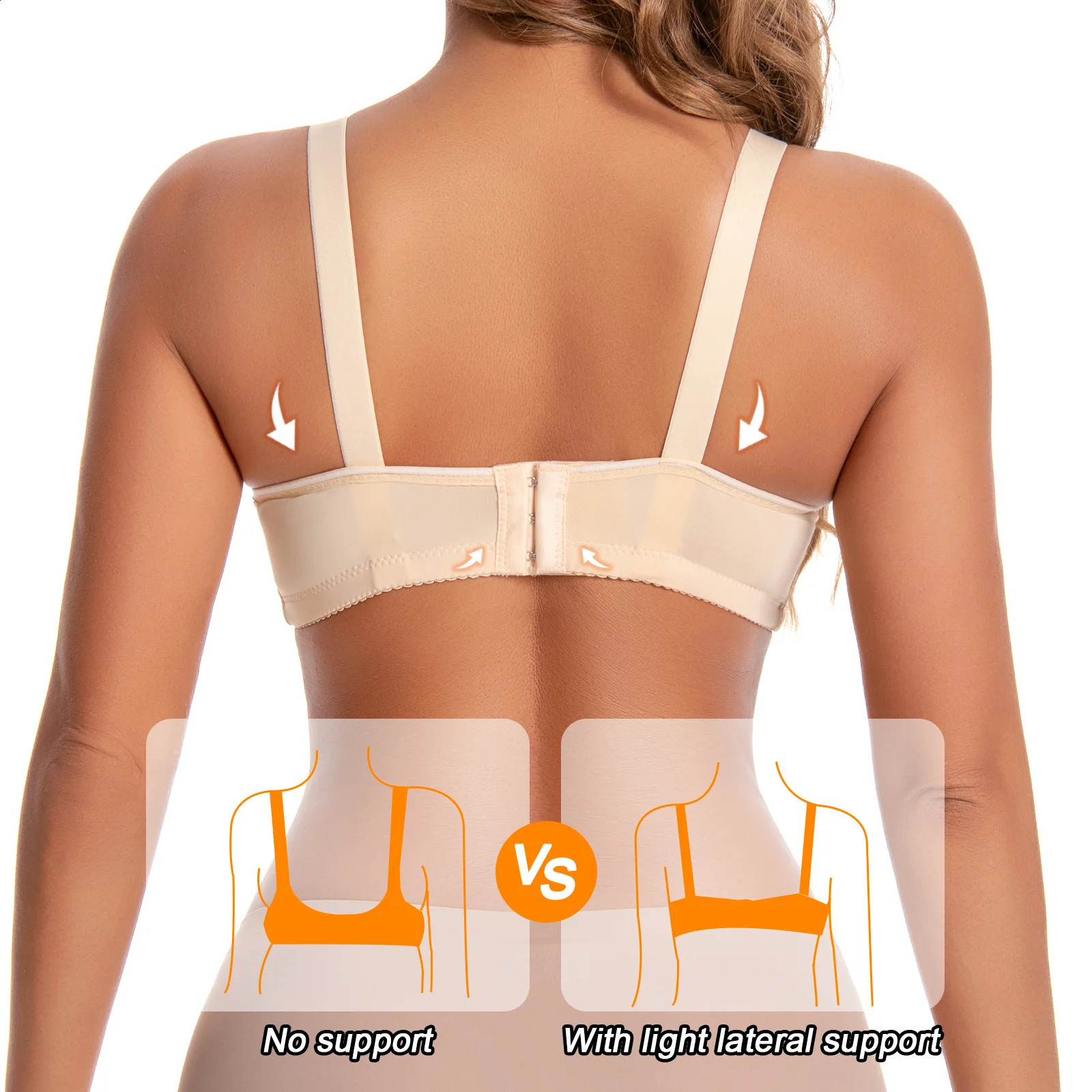 6 Pieces Color Women Sexy Lace No Wire Bras Plus Size Adjustable Shoulders Strap TShirt Bra For Cup A B C D 260626 - view 4