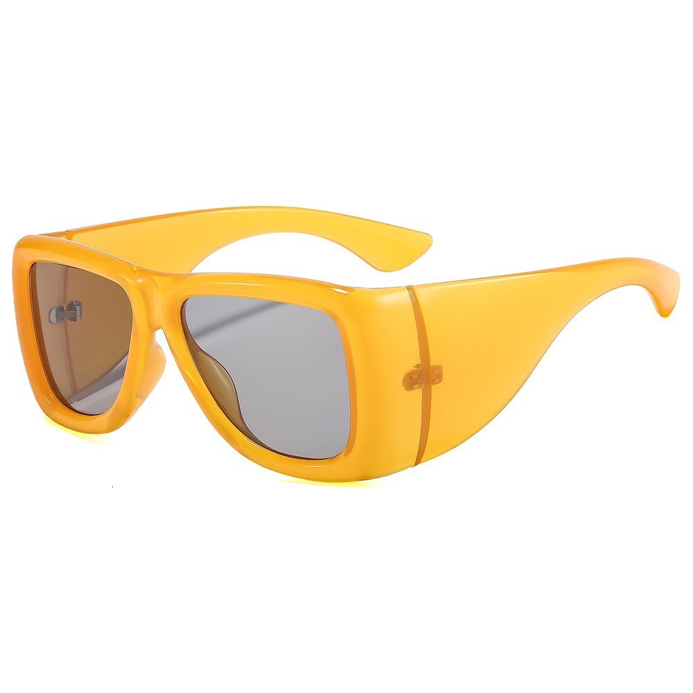20 New European And American Style Square Large Frame Sunglasses, Popular For Photos, Hip-Hop Fashion, Unique UV Protection Sunglasses - view 3