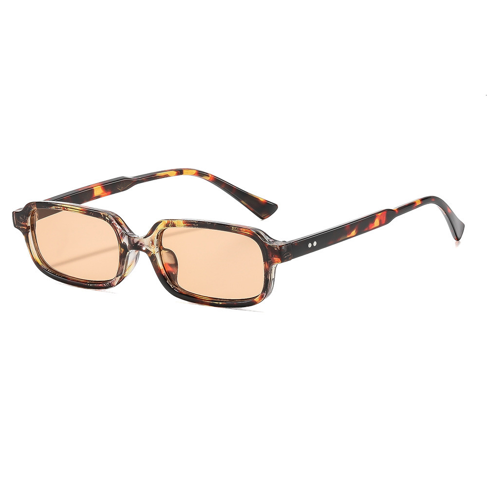 2026 New Bestseller: Small Square Frame PC Glasses With Metal Hinges, Rivets, Thin Legs For Men And Women - view 6
