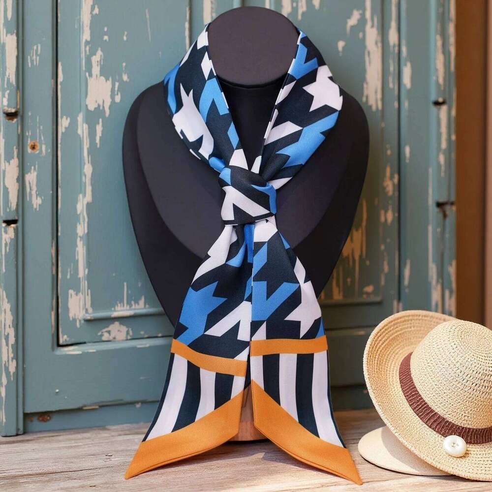 Fashion Silk Ribbon for Women Bag Handle Wrap Hair Tie Long Neck Scarf Multiuse Headband Elegant Daily Accessories 26Y06226 - view 1