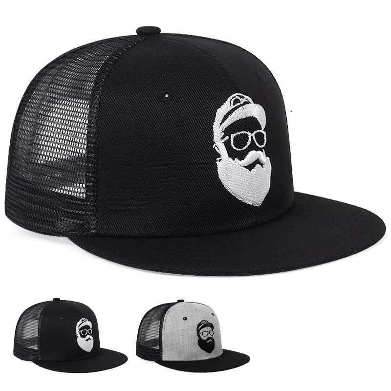Hip-hop Unisex Embroidery Old Man Net Hats Spring Summer Adjustable Casual SnapBaseball Caps Outdoor Sunscreen Hat M260626
