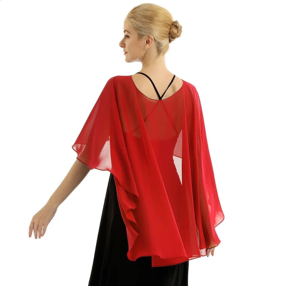 Elegant Chiffon Wedding Wrap for Women Evening Capes Bridal Jacket Accessories 260625 - view 7