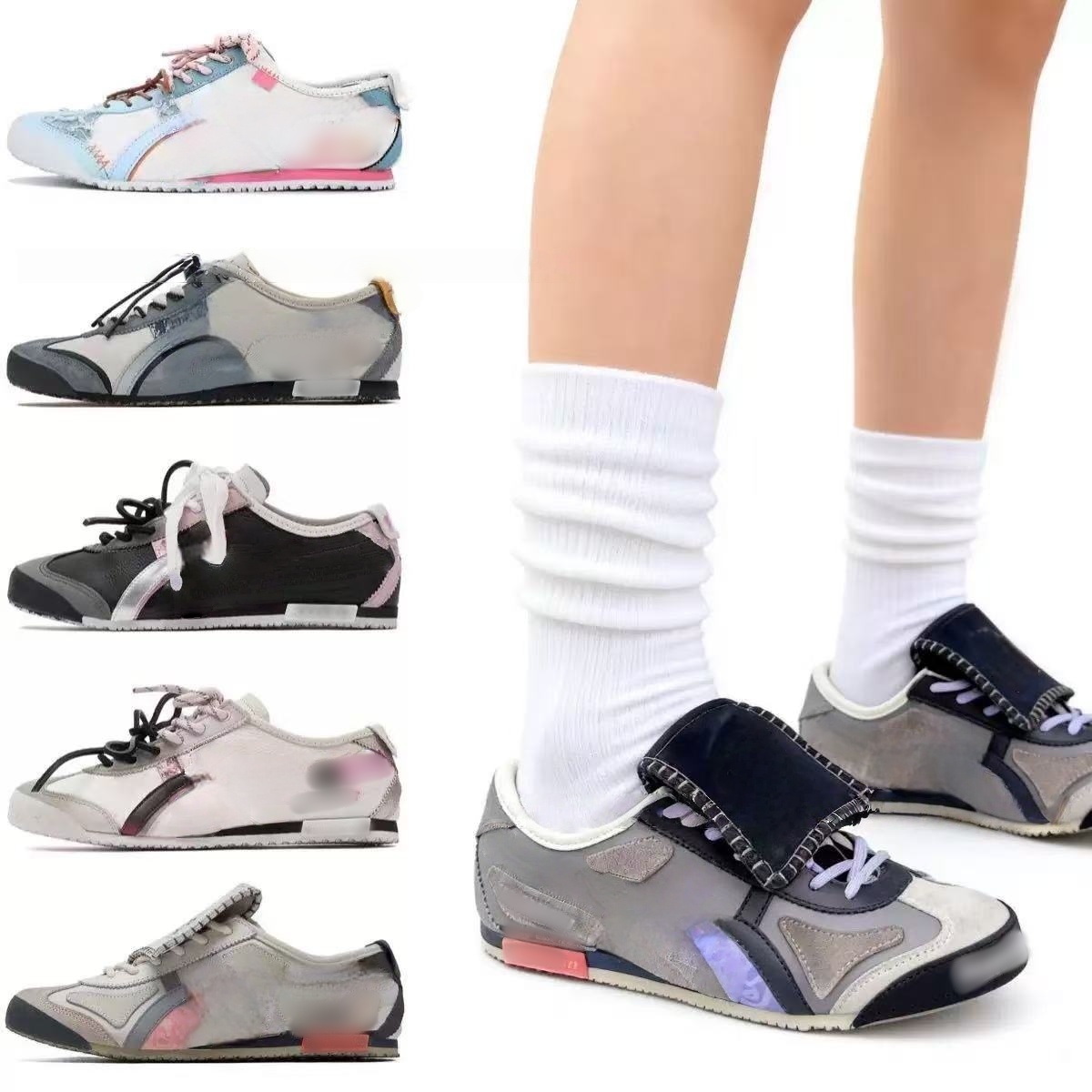 Mischief men's and women's breathable board shoes made of genuine leather, fashionable and trendy, comfortable and breathable student shoes