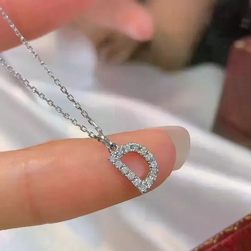 Fashion Shining AZ Letter Pendant Charm Necklace 26 Initial Alphabet Name Clavicle Chain Party Jewelry Gift 260615 - view 5