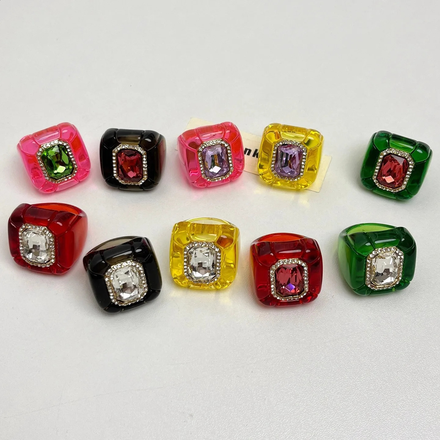 Resin bracelet exaggerated geometric round gradient bracelet260624 - view 5