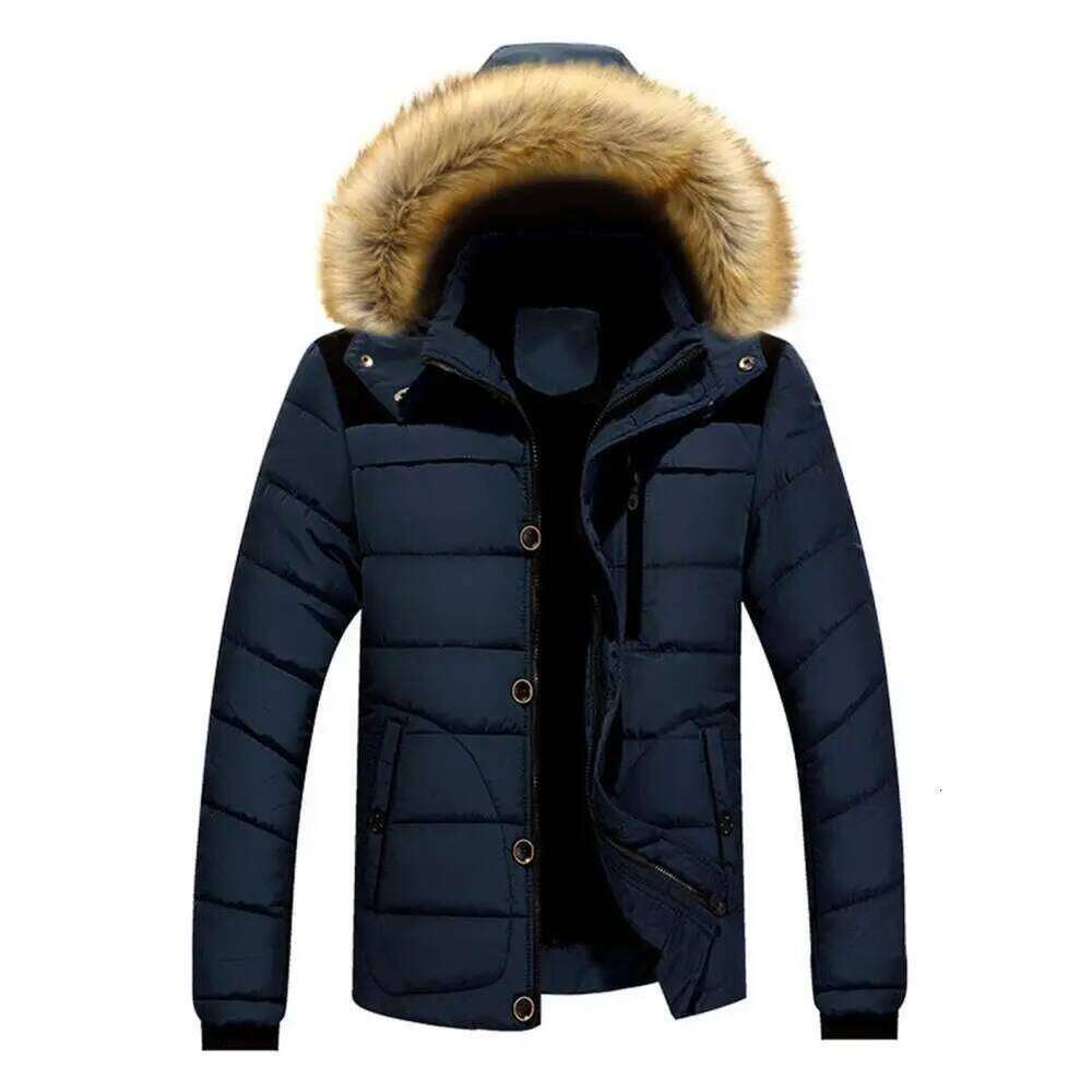 Winter Men's Down Coat Warm Parkas Streetwear Extra Thick Highly Padded Windproof High Collar Male Puffer Jacket J260626 - view 4
