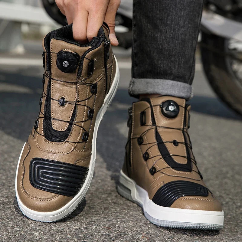 Motorcycle Boots Men Women Knight Outdoor Riding Antislip Spring Sneakers Shoes Bicycle Mountain Racing Road Speed Summer 260626 - view 5