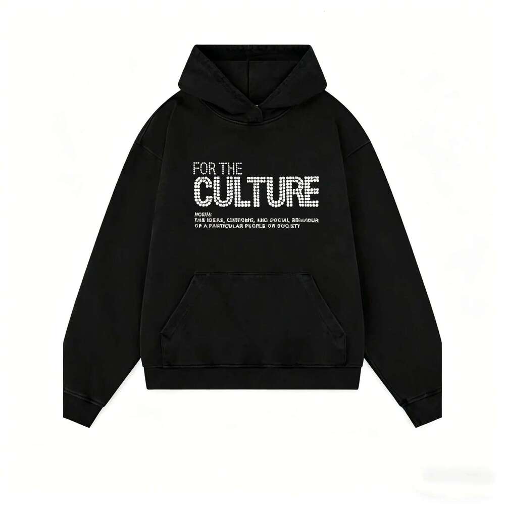 Y2K Brick Letter Print Hooded Sweatshirt American Street Style Personality Spring and Autumn Men's Retro Hoodie W260626 - view 4