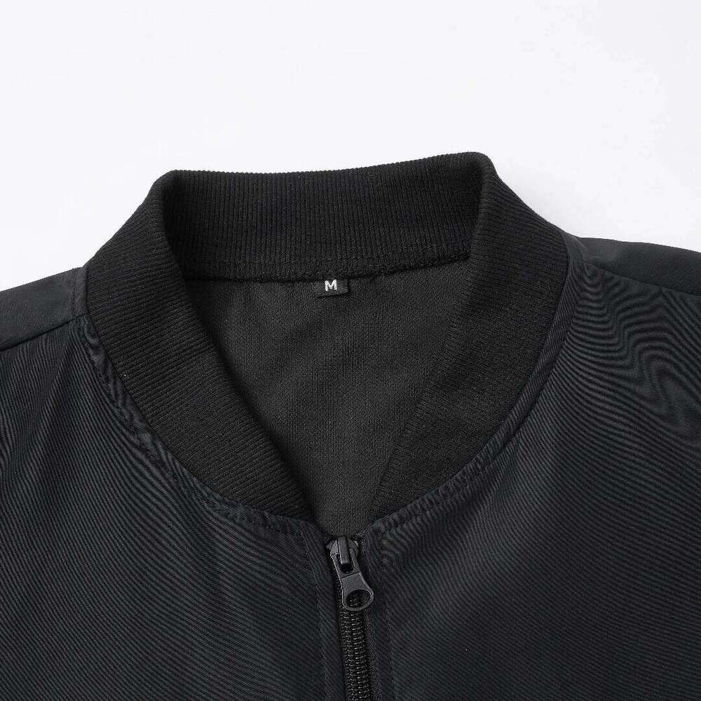 2024 Spring and Autumn New Baseball Collar Short Loose Solid Color Jacket Men's Business Casual Thin Coat Trend W260626 - view 5