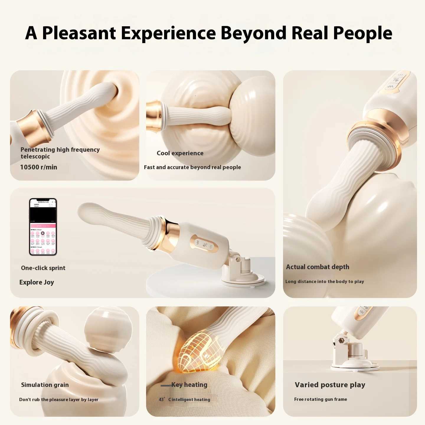 Gun Thrust Automatic Vibrator Telescopic Women Sex Toys Adult Sex Machine Dildo Rechargeable Silicone Vibrator Female Sex Machin M260626 - view 6