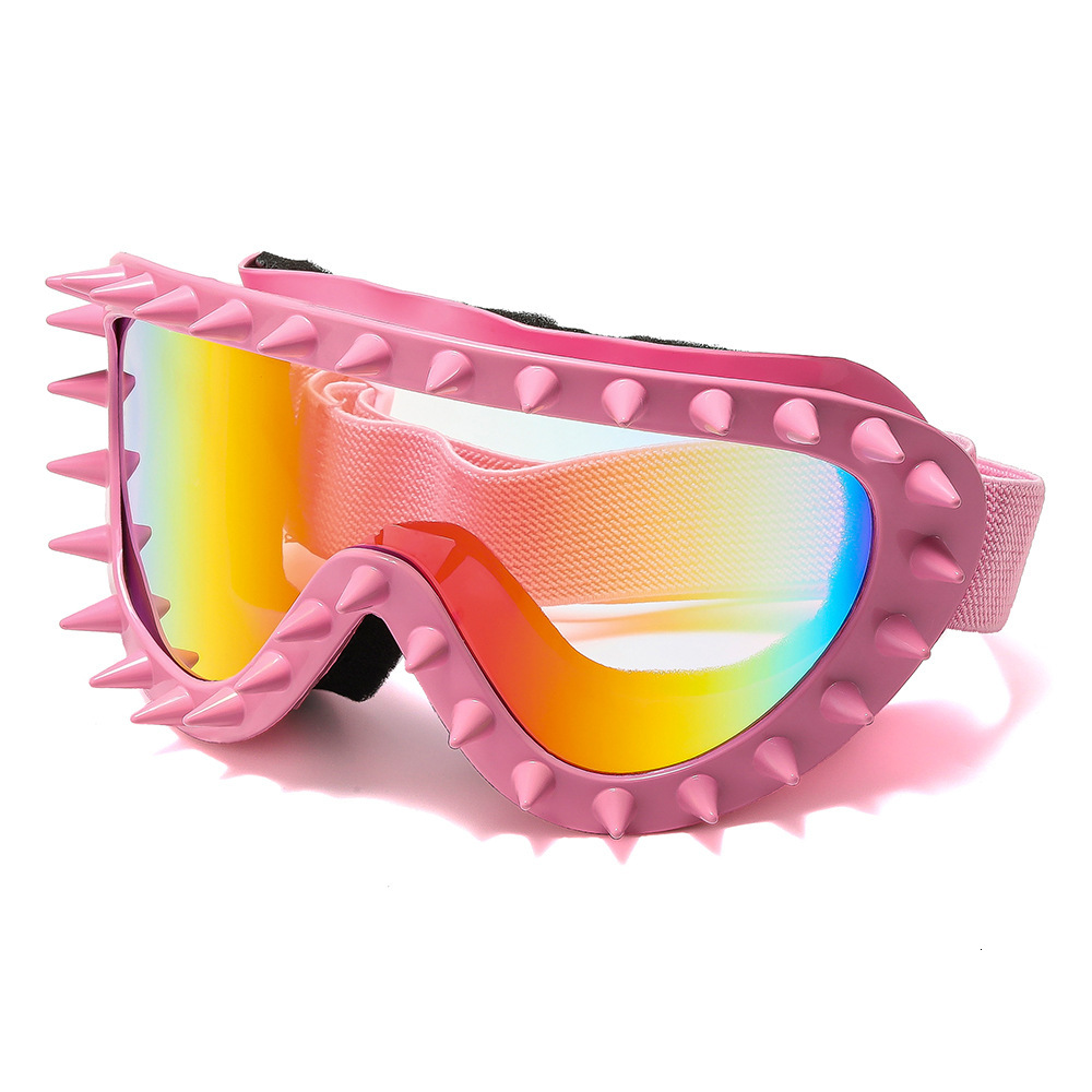 European And American Designer Style Cycling Goggles Personalized Rivet Ski Goggles Men's And Women's Outdoor Sports Windproof Sunglasses Tr - view 9