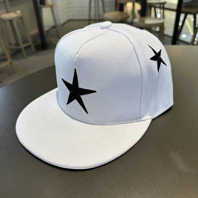 Five-pointed Star Embroidery Tide Mens All-match Flat Brim Baseball Ladies Summer Hip-hop Hat Outdoor Shade Adjustable M260626 - view 5