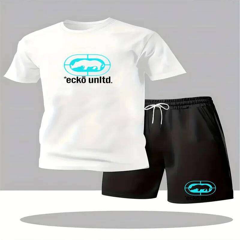 2026 New and Shorts Men's Round Neck Short Sleeve Sportswear Summer Casual 2-piece Set 26Y0626