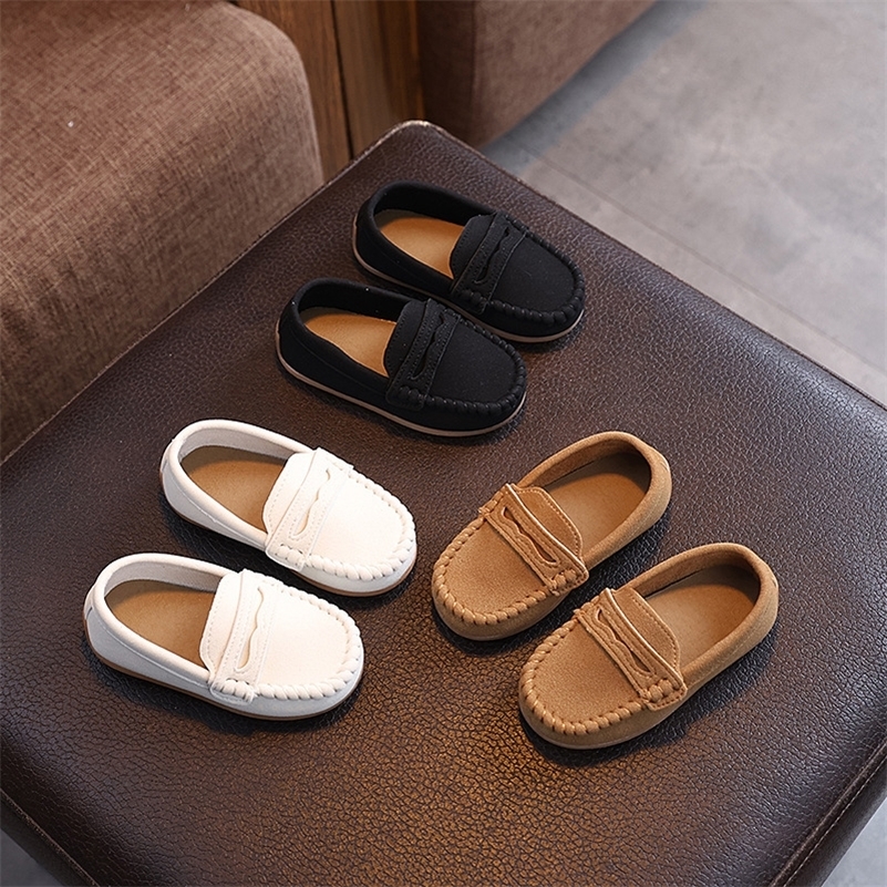 Children Moccasin Shoes Boys Flats Loafers Non-slip Tassels Cute Kids Casual Leather Shoes Soft Slip-on Pleated Solid Color a260617 - view 3