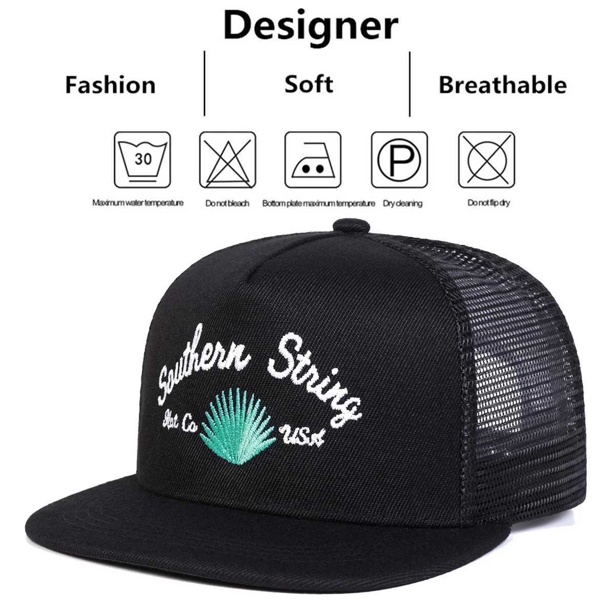 Embroidery STRING Unisex Hip-hop SOUTHERN Net Hats Spring Summer Outdoor Adjustable Casual Baseball Caps Sunscreen Hat M260626 - view 7