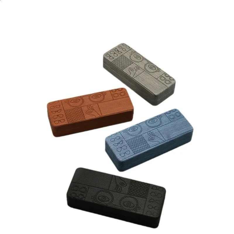 Square Glasses Pattern Glasses Case for Women Mens Fashion Hard Shell Optical Sunglasses Glasses Box Holder Eyewear Accessories 260625