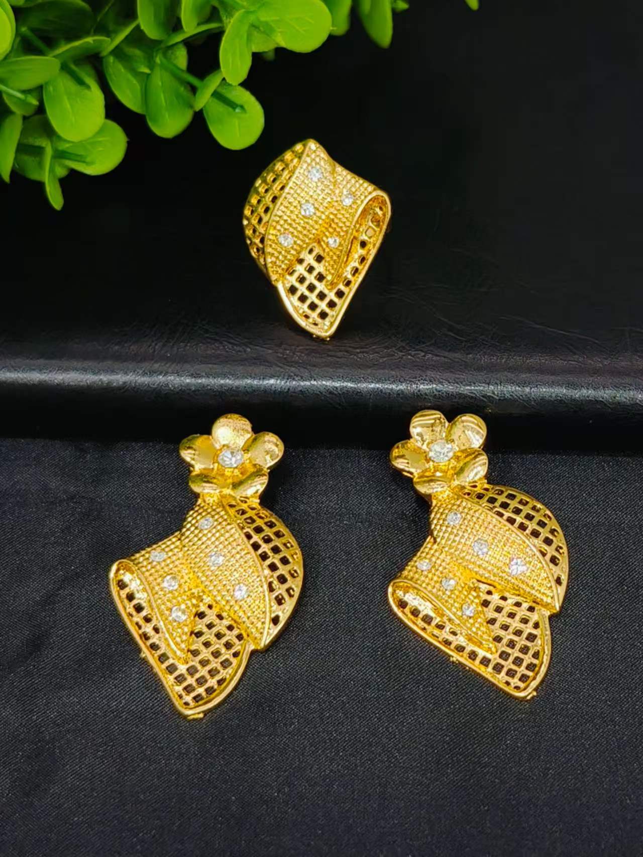 4pcs Women's Jewelry Set Middle Eastern Style Necklace Bracelet Ring Earrings Suitable Party Festival Jewelry Gifts - view 5