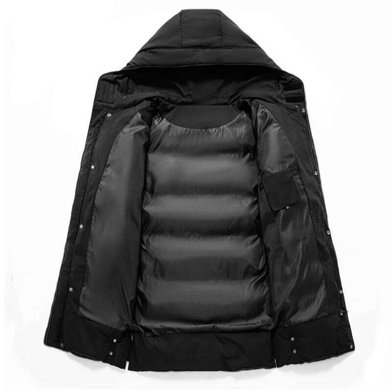 Winter Hooded Long Parkas Men Thick Jacket Coats Plus Size 8xl Casual Warm Padded Puffer Jackets Male Windbreak Outerwear J260626 - view 6