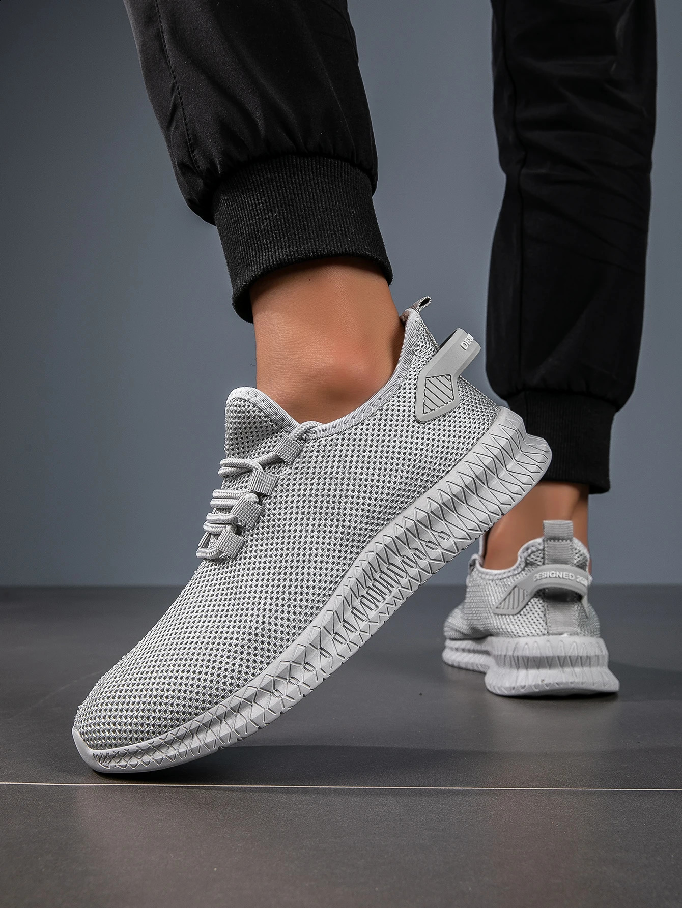 Mens Lightweight Breathable Running Shoes with LaceUp n Comfortable AllDay Versatile Fashionable Mesh Upper 260626 - view 7