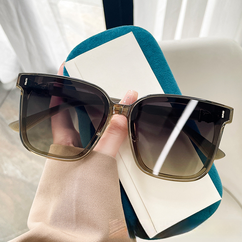 Ladies' Designer Boxy Black Sunglasses Niche Luxury Women's Style Suitable For Square And Round Faces High-end Feeling, 2026 UV Resistant Su - view 5