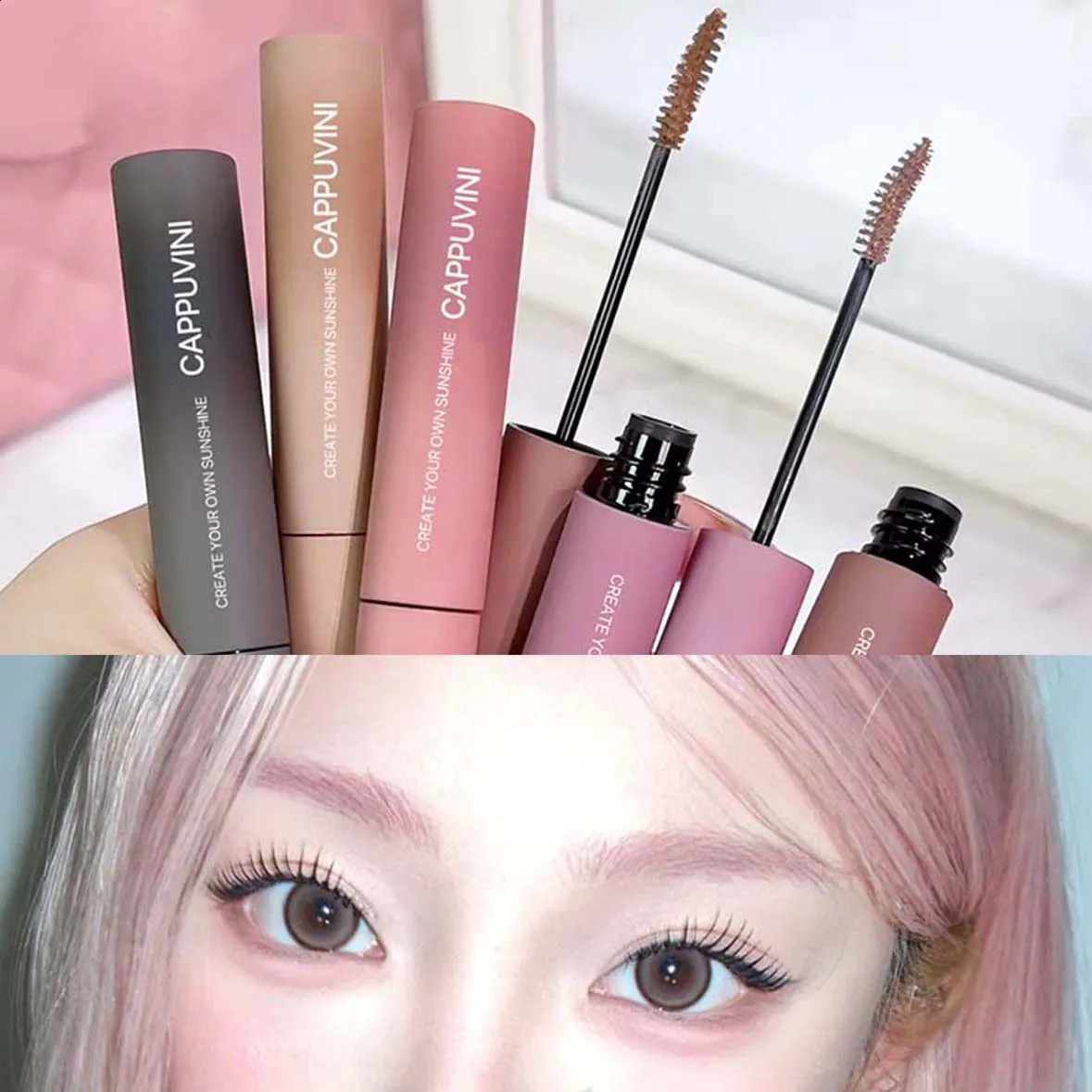 Cappuvini Cloud Mist Eyebrow Tint Non-Smudge Natural 3D Waterproof Quick-Drying Eyebrow Dyeing Cream Cosmetics 260625