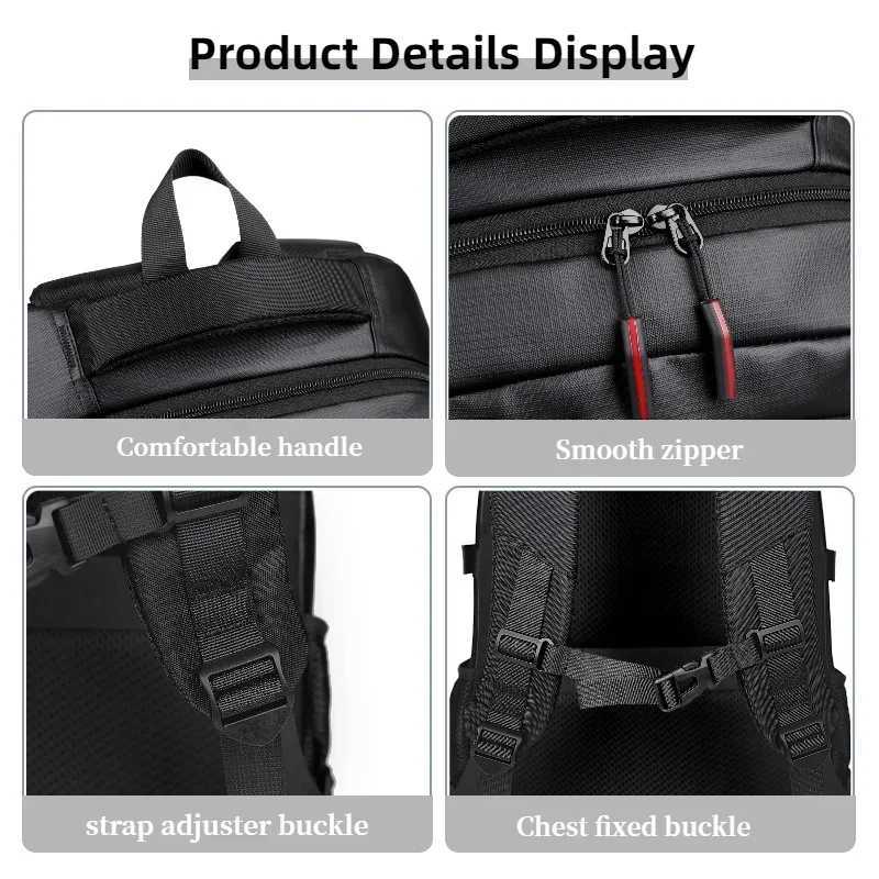- Mens Backpack Multifunctional Business Large Capacity Multiple Compartmentslaptop Backpacktravel Backpackleisure Backpack M260626 - view 6