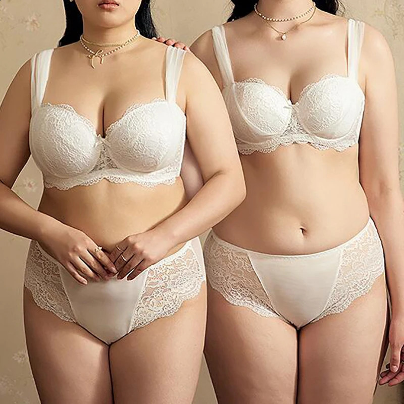 French Lace Bra for Women Big Chest Appears Small Pushup Breast Collection Top Up Anti Sagging Large Size Lingerie GT8907 260626 - view 5