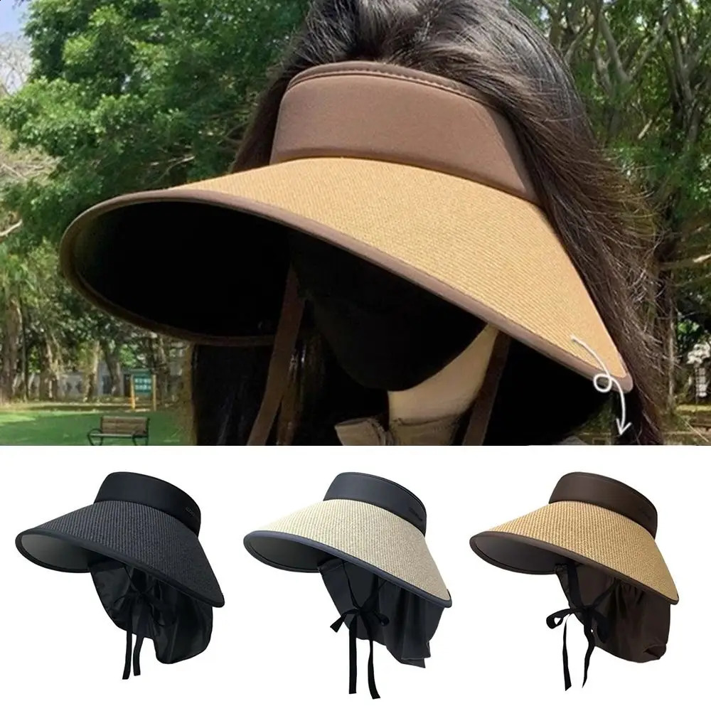 Large Brim Sunshade Hat Foldable Detachable Neck Protective UV Sun Hat Sun Protection UPF 50 Sunscreen Hat 260625 - view 5