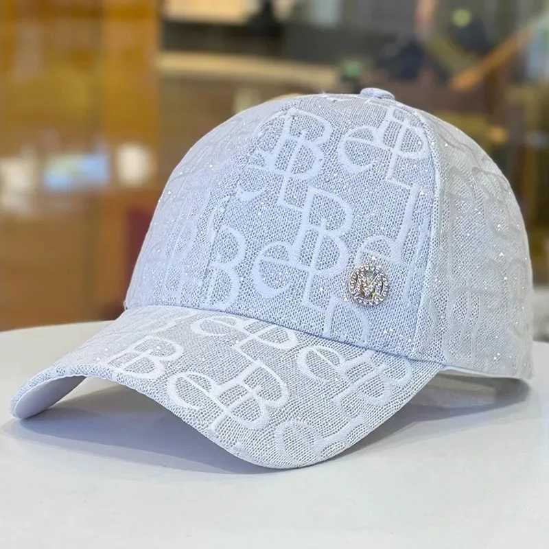 Baseball Womens M Fashion Diamond-Encrusted Metal Letters Spring Summer Casual Sun Protection Shade M260626 - view 4