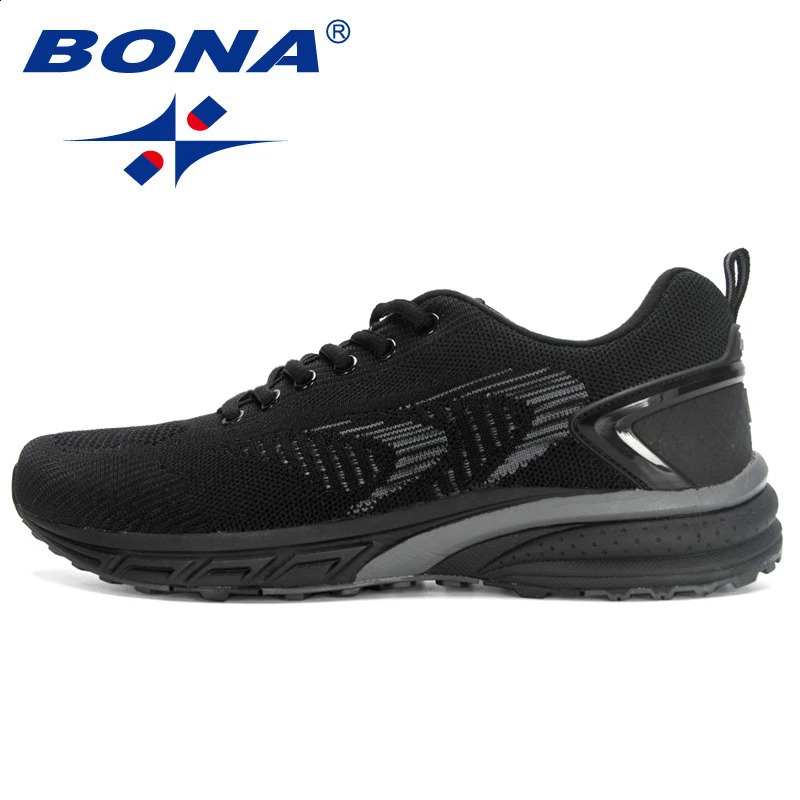 BONA Arrival Outdoor Walking Comfortable Sneakers Lace Up Athletic Shoes For Men Style Men Running Shoes 260626 - view 4