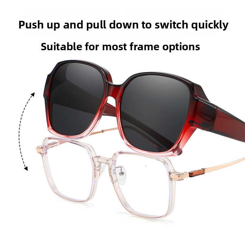 TR Frame TikTok Polarized UV400 Prescription Sunglasses Set For Women, High Definition Driving Shades Wholesale