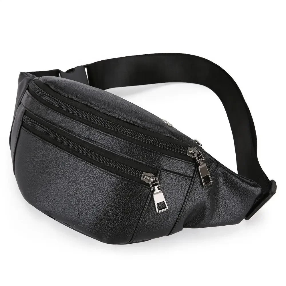 Multifunctional Crossbody Cash Wallet Outdoor Business Sporting Pack Waterproof Synthetic Leather Waist Bag for Men 260626