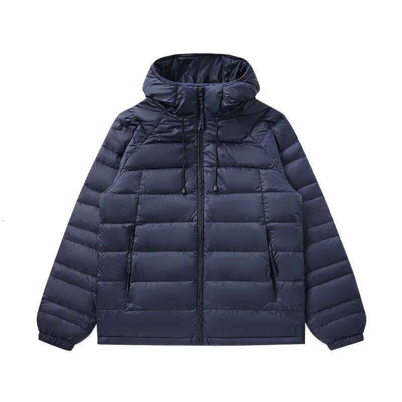 UETEEY Ultra Light Men's Jacket 90% White Duck Down Hooded Winter Coat Men 2025 New Autumn Warm Compression Packable W260626 - view 4