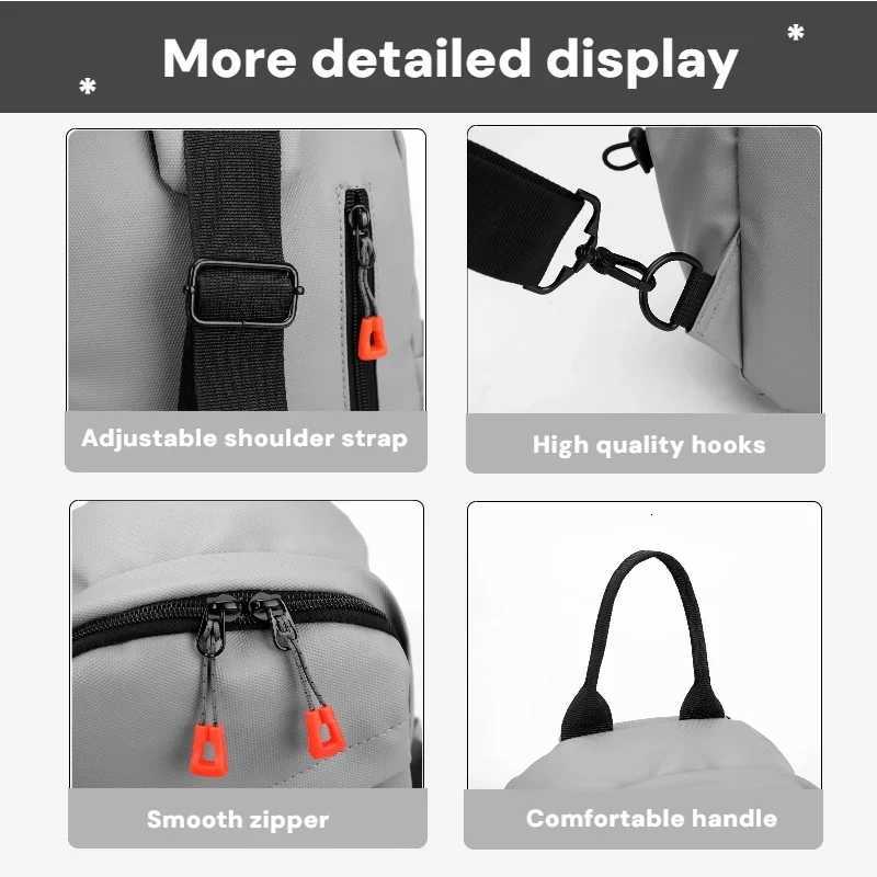 Bag Sports Chest Mens Outdoor Multiple Pockets shoulder bag Suitable for Suitable for Daily Outdoor Sports Cycling Hiking M260626 - view 6