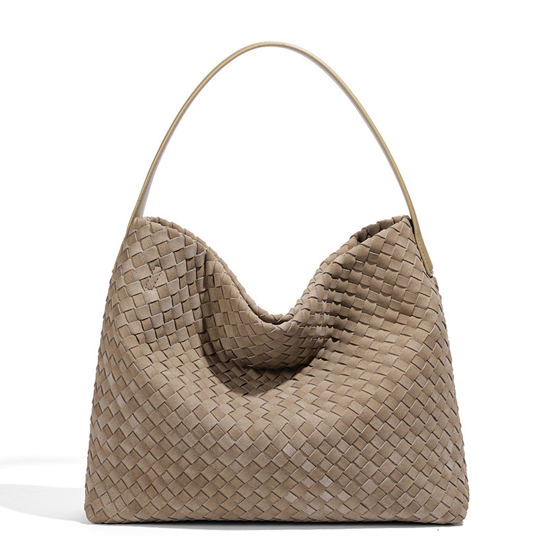 2026 Cross Border Large Capacity Woven Shoulder For Women Commuting Tote Underarm Bag Vintage Matte Material Crossbody - view 5