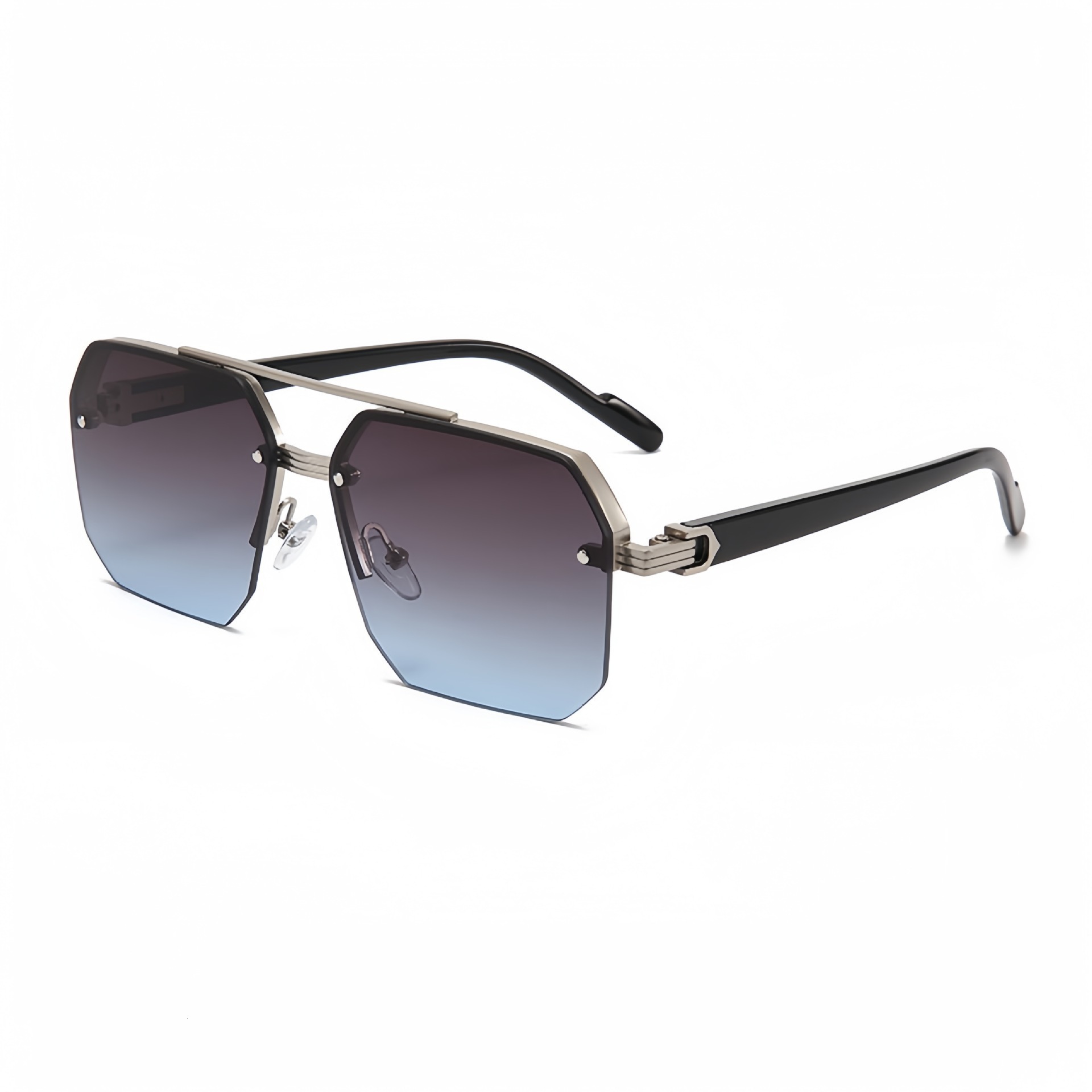 2026 Designer's New Personalized Casual Luxurious Fashionable Men's Sunglasses For Driving UV Resistant High-end Half Frame Sunglasses For M - view 7
