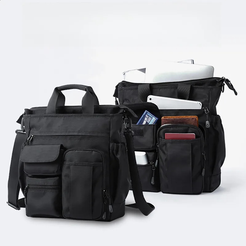 Oxford Crossbody Bag Multifunctional Shoulder Bag for Business TravelCasual Use Stylish Laptop Briefcase with Adjustable Strap 260626 - view 5