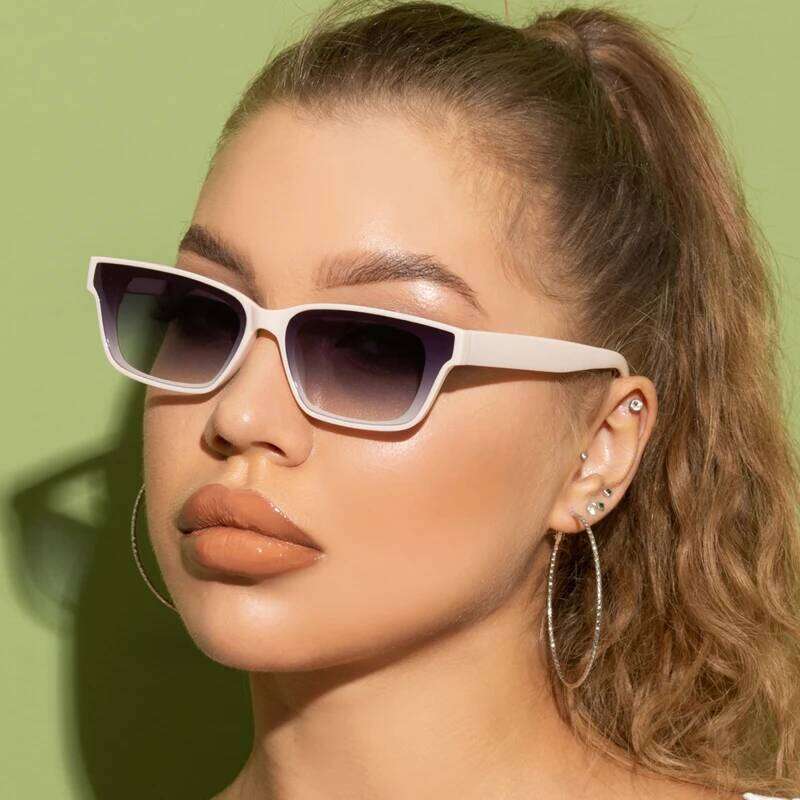 Small Vintage Lady Rectangle Sunglasses Women Fashion Retro Brand Design Travel Square Black Frame Sun Glasses For Female UV400 26Y0626 - view 6