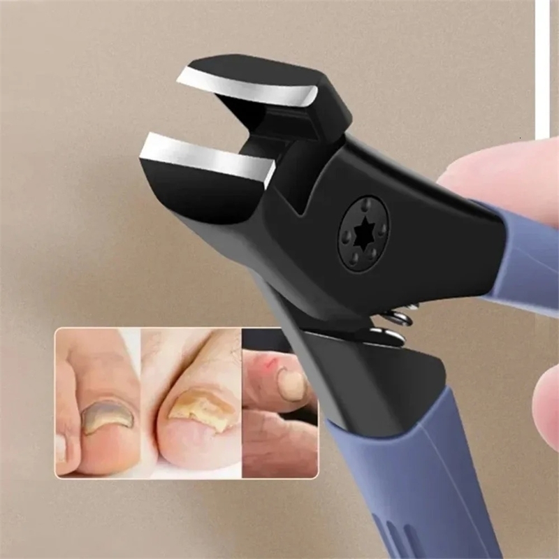 1 Piece Blue Nail Clipper Suitable for Thick Nails Ergonomic Handle Foot Care Product Effortless Daily Essential y260615