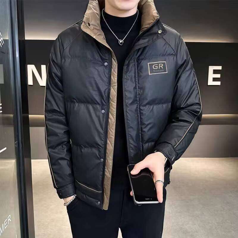 Premium 2025 Winter New Thick Warm Standing Collar Casual Men's Down Jacket J260626 - view 5
