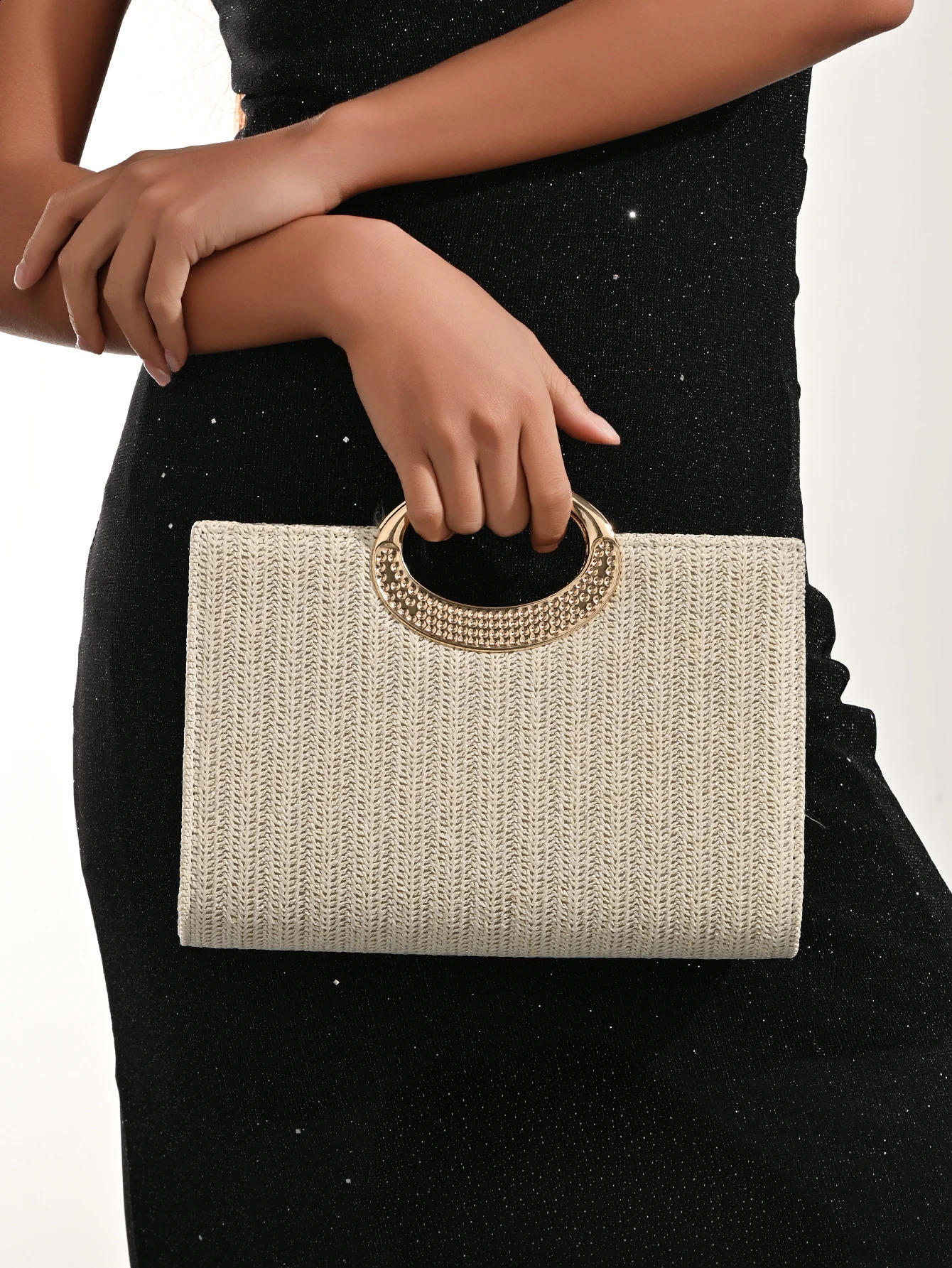Womens Evening Bag Woven Handbag Fashionable Crossbody Large Capacity Suitable for Parties Weddings Graduations 260612 - view 4