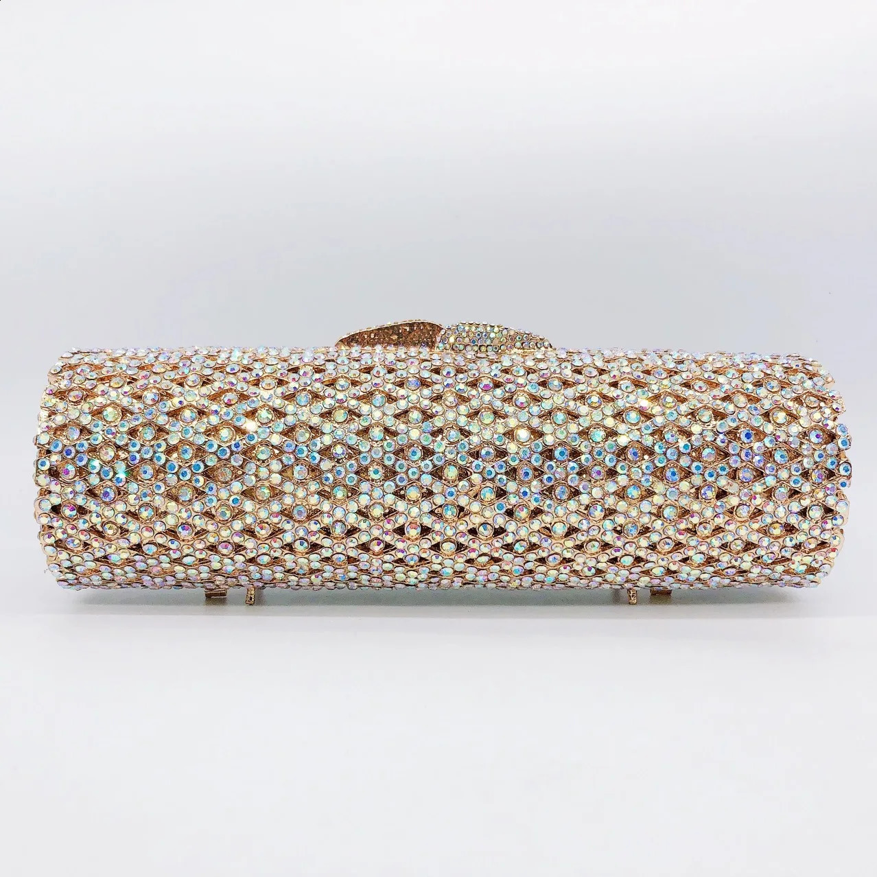 Female Grey Crystal Clutches Lady Evening Bag Party Prom Stones Handbags y Women Wedding Bridal Clutch Purse 260612 - view 6