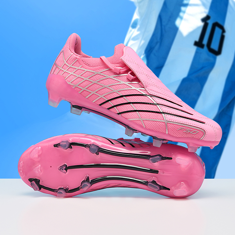 Men Breathable Mesh Soccer Cleats FG Firm Ground Studs Football Shoes Non Slip Transparent Sole Outdoor Professional Training Soccer Boots - view 3