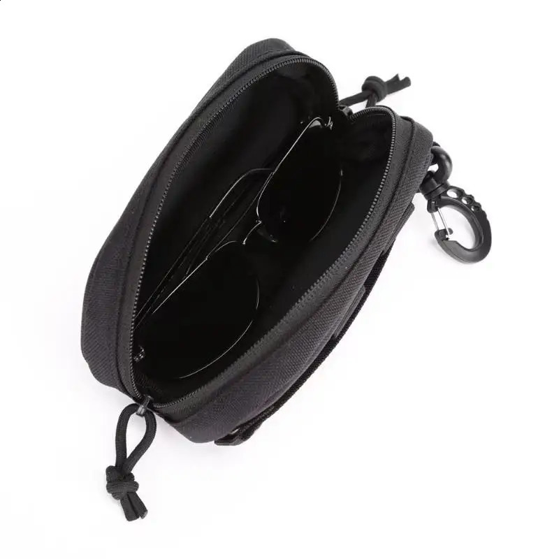 Portable Glasses Pouch Soft Sunglasses Case Waist Storage Bag Utility Organizer for Hiking Sports 260625 - view 4