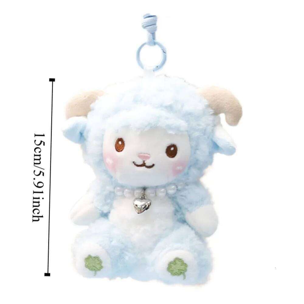 PP Cotton Little Keychain Soft Comfortable Animal Stuffed Doll Collection Cartoon Sheep Plush Keyring 26Y0626 - view 7