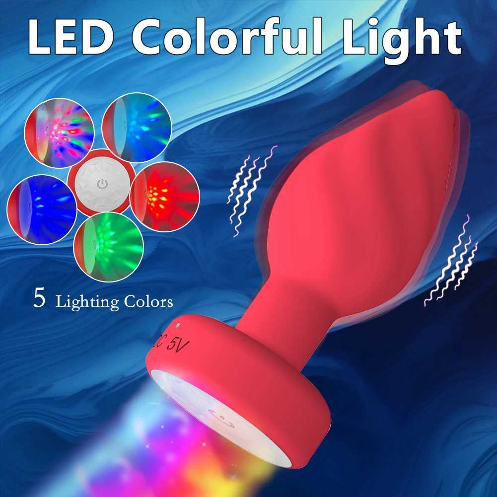 Vibrator Anal plug Portable LED Butt Plug 10 Vibration Ring Wireless Remote Prostate Massager Adult Sex Toys for Women Men Gay M260626 - view 4